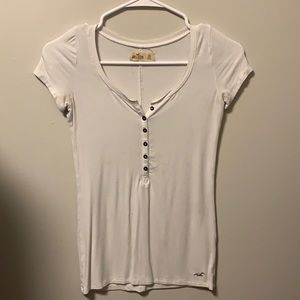 White Hollister button down shirt